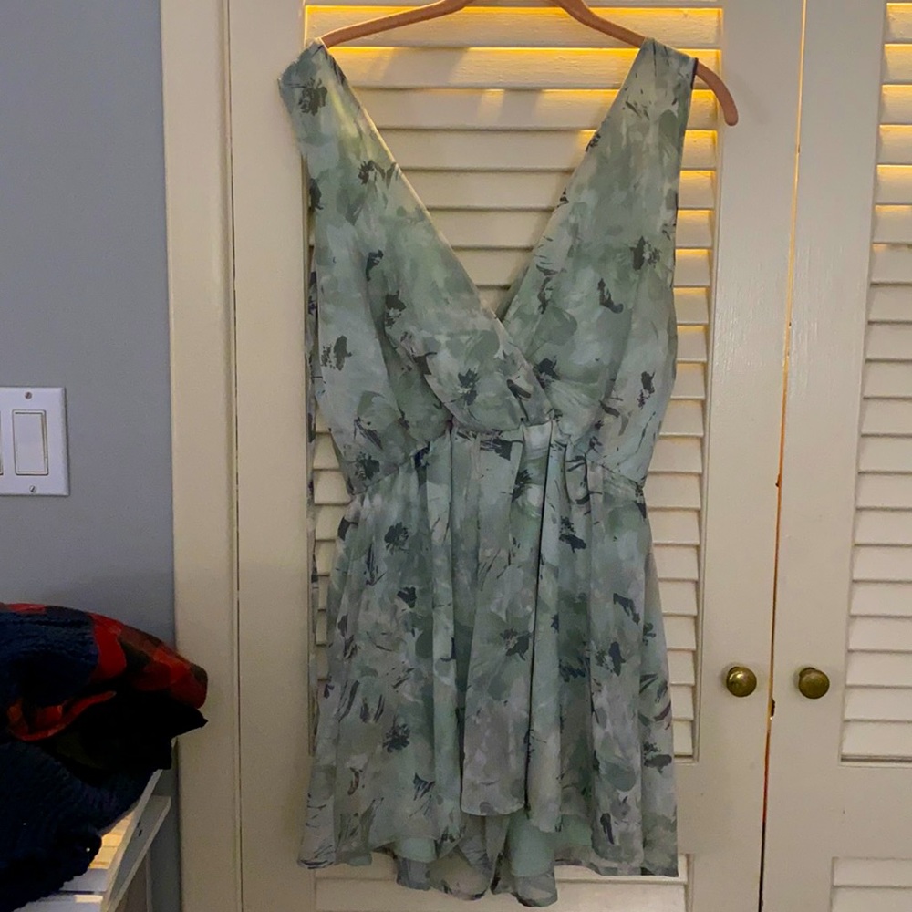 Final Touch brand sage floral  romper